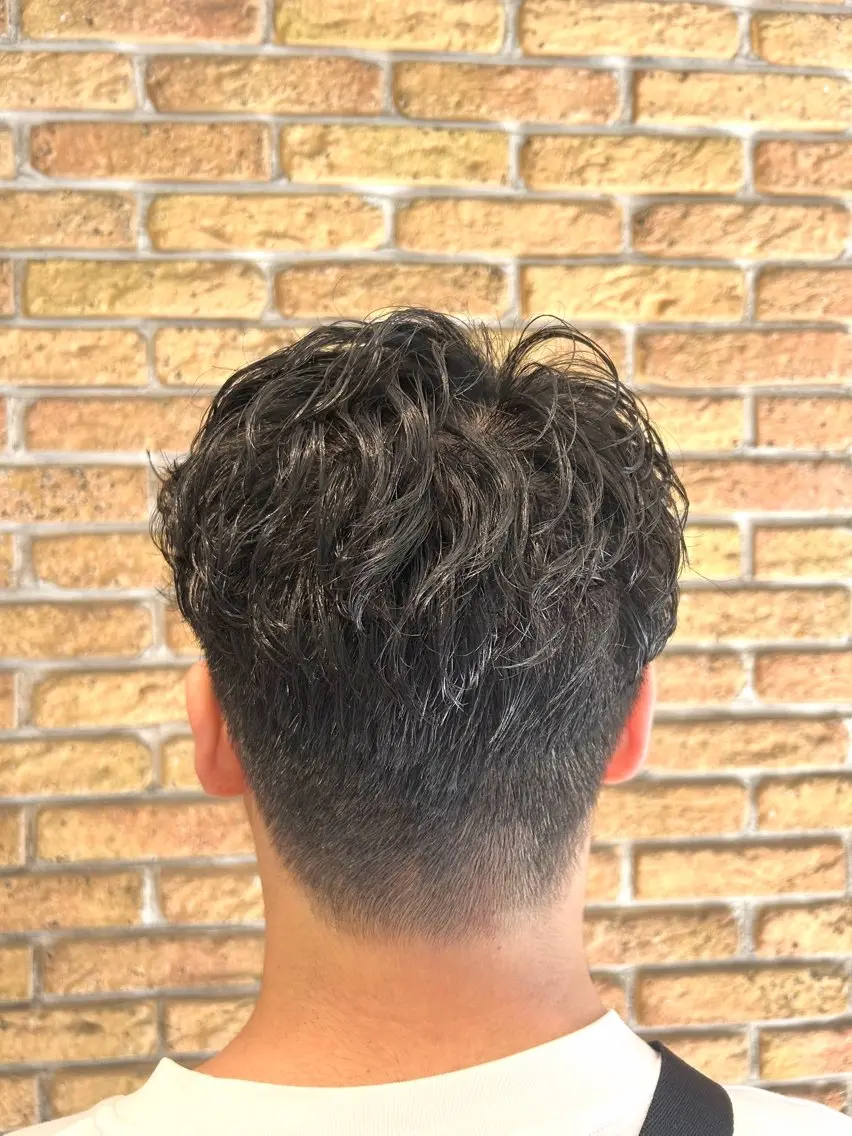 メンズ カット 加茂野 緑のヘアスタイル