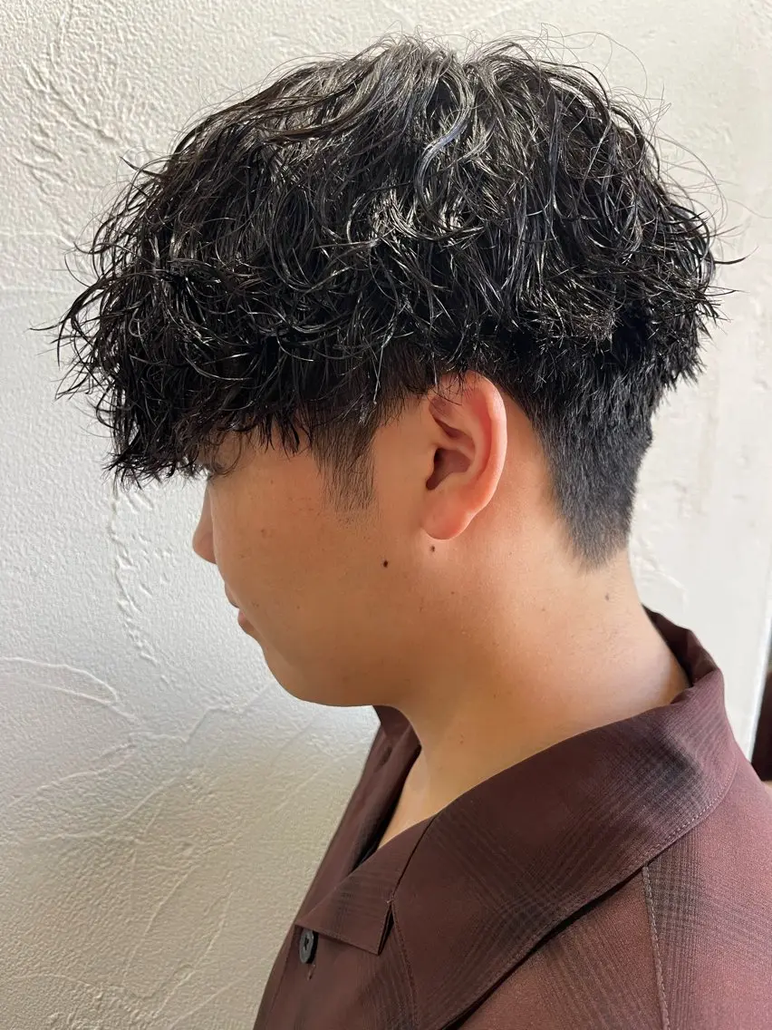 パーマ メンズ カット パーマ ifh iizuka 高橋庸太のヘアスタイル