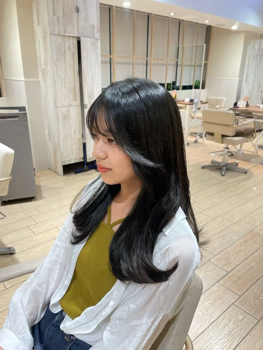 ロング ヘアカラー 似合わせカット⌇ヘア セット⌇A i‎🤍のヘアスタイル