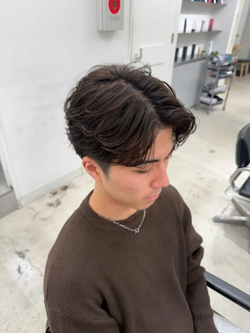 パーマ メンズ 深谷 侑亮のヘアスタイル
