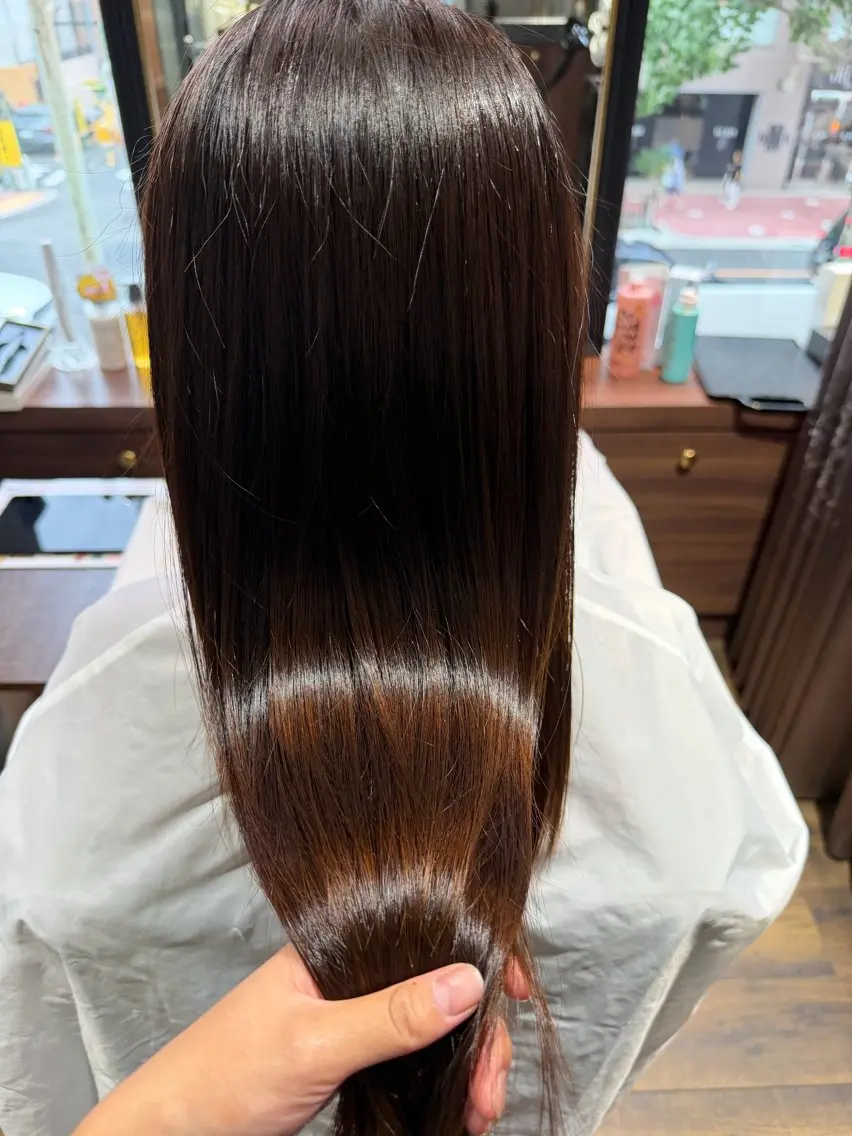 トリートメント ツヤ透明感カラー🦋 白髪染め🦋りおのヘアスタイル