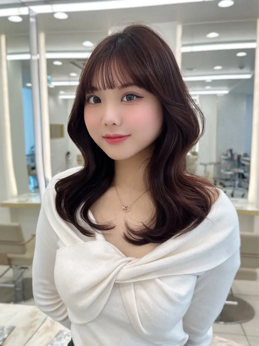 ロング 🍑韓国風レイヤー 🍑莉子のヘアスタイル