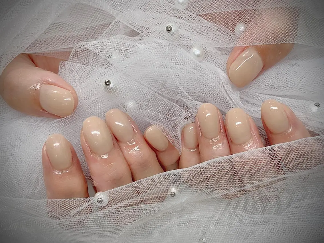 ネイル I-nailロング /ワンホン/キラキラのネイルデザイン