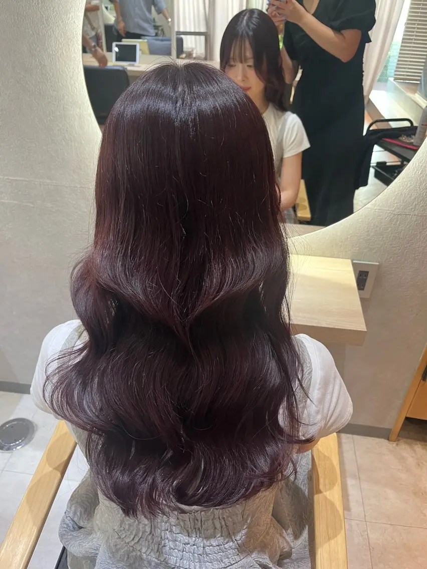 ロング 韓国レイヤー／顔周り ／ブリーチことこのヘアスタイル