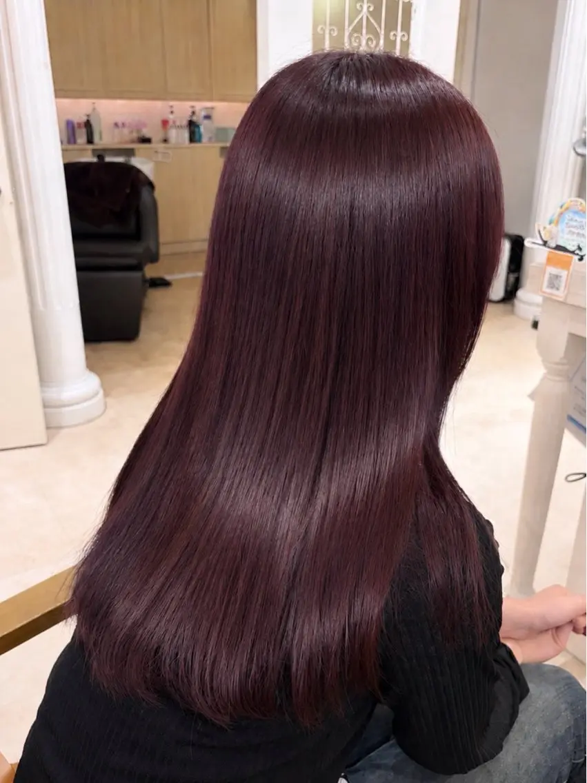 ロング カラー 艶感暖色カラー🥀/ レイヤー / れいかのヘアスタイル