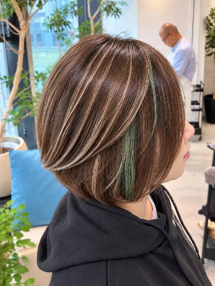 ショート ハイライト 千葉 光春のヘアスタイル
