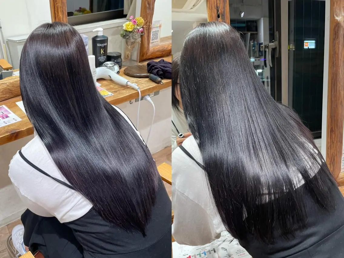 ロング カラー コトミ【メンズ】 【曲がる縮毛矯正】のヘアスタイル