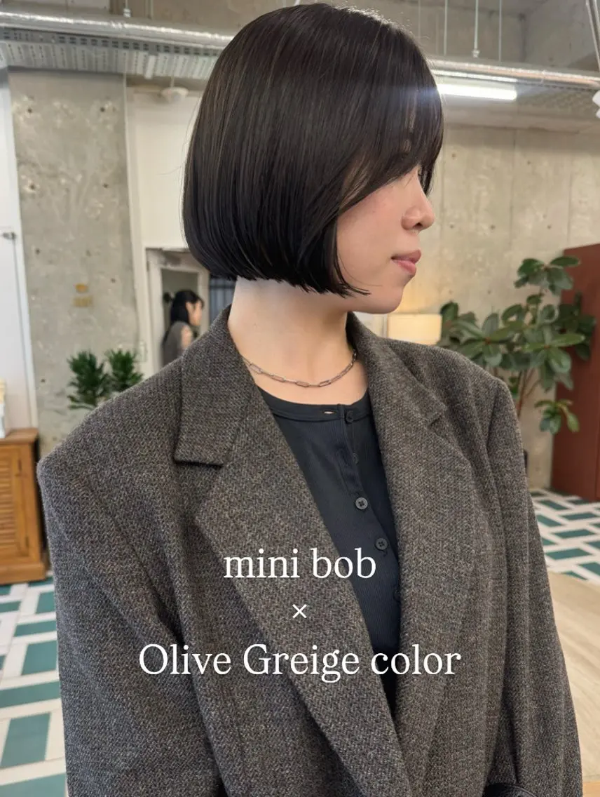 ショート カラー カット ヘアカラー トリートメント MIKU★デザイン/ 透明感カラー/ボブのヘアスタイル