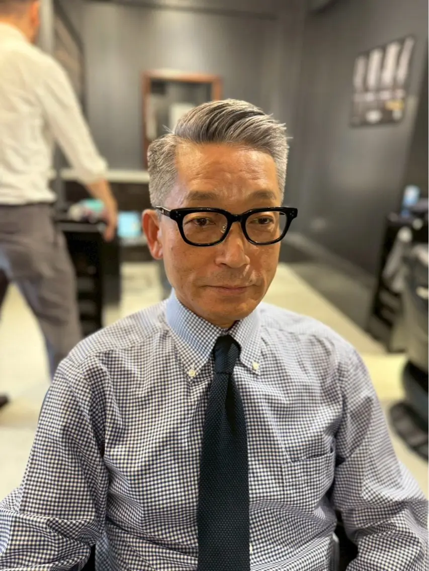 ショート メンズ 💈イケオジヘア 🔥町田のヘアスタイル