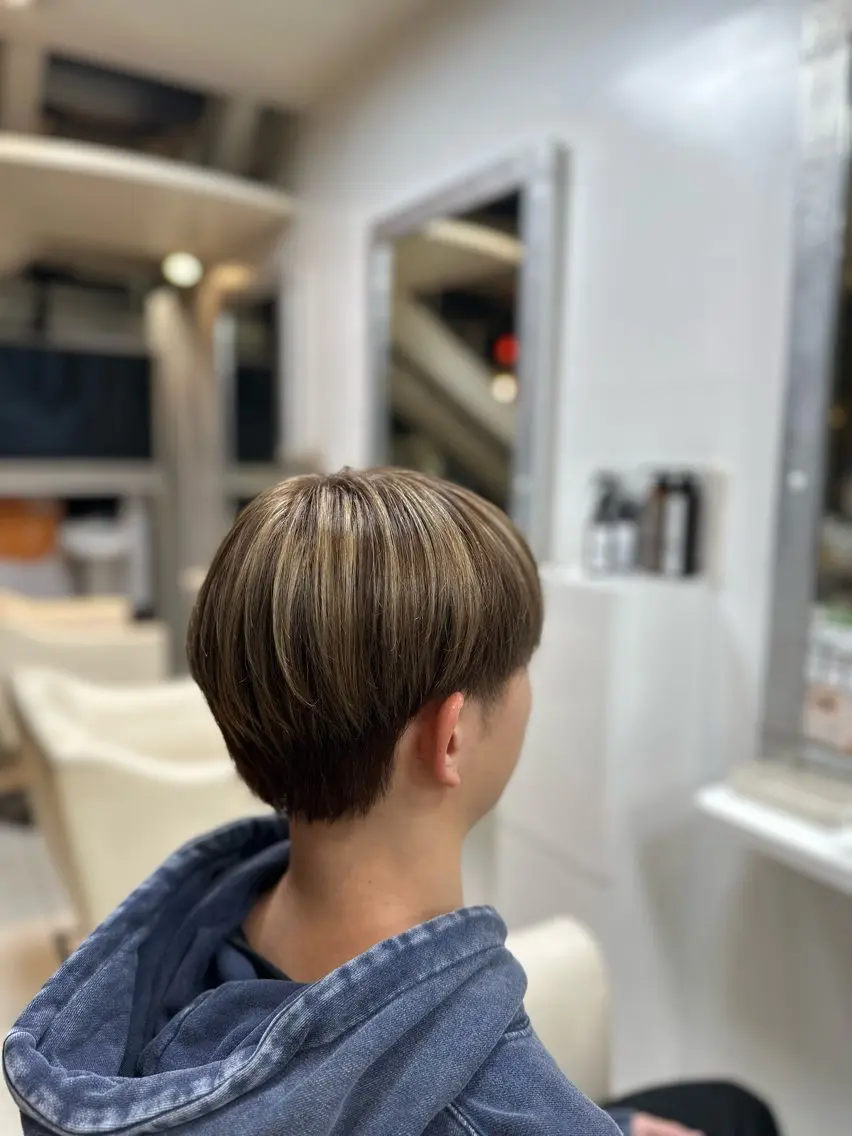 メンズ メンズハイライト タカセ レンのヘアスタイル