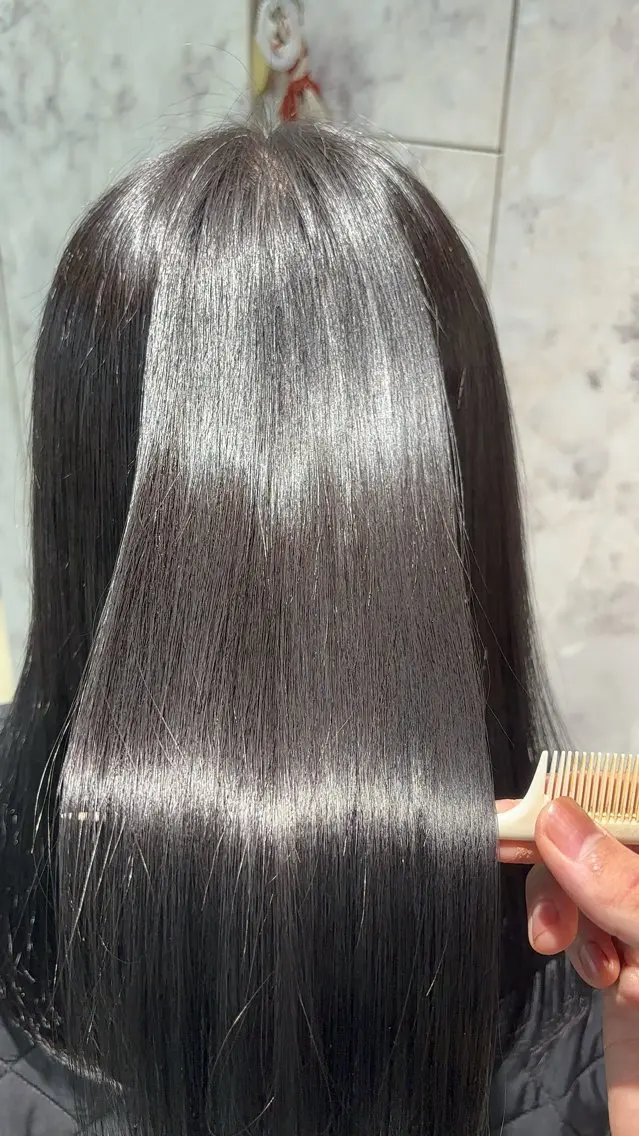 セミロング ヘアカラー トリートメント レイヤー/髪質改善 八木　洸登のヘアスタイル