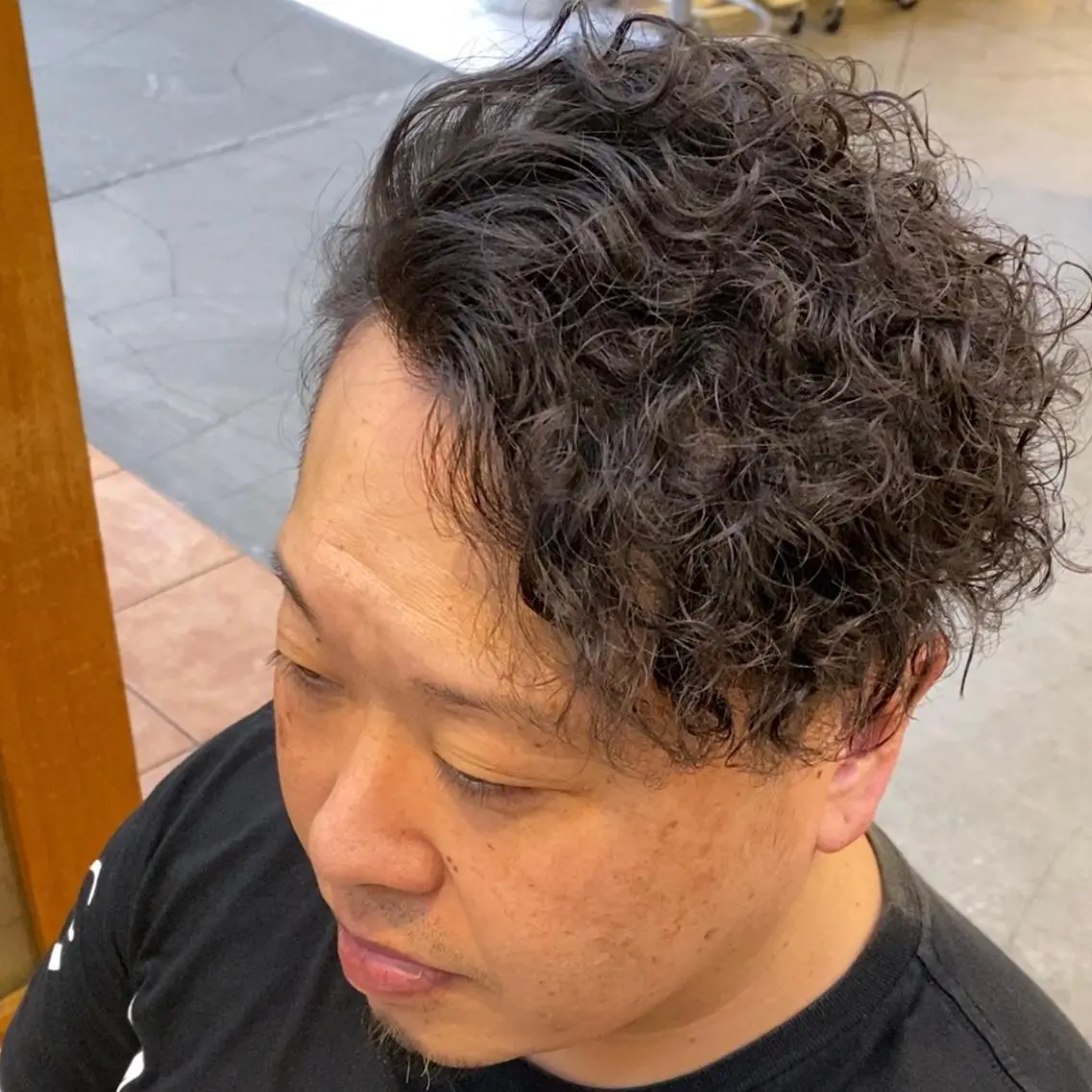 ショート パーマ メンズ メンズパーマ カット ヘアカラー ヘッドスパ メンズ/韓国レイヤー /透明感カラー那須野のヘアスタイル