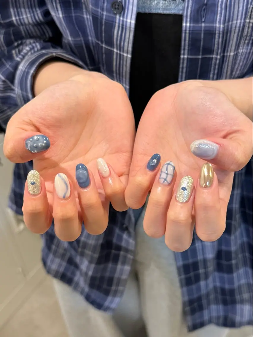 ネイル アートネイル ハンドネイル saki.K DEE yabaのネイルデザイン