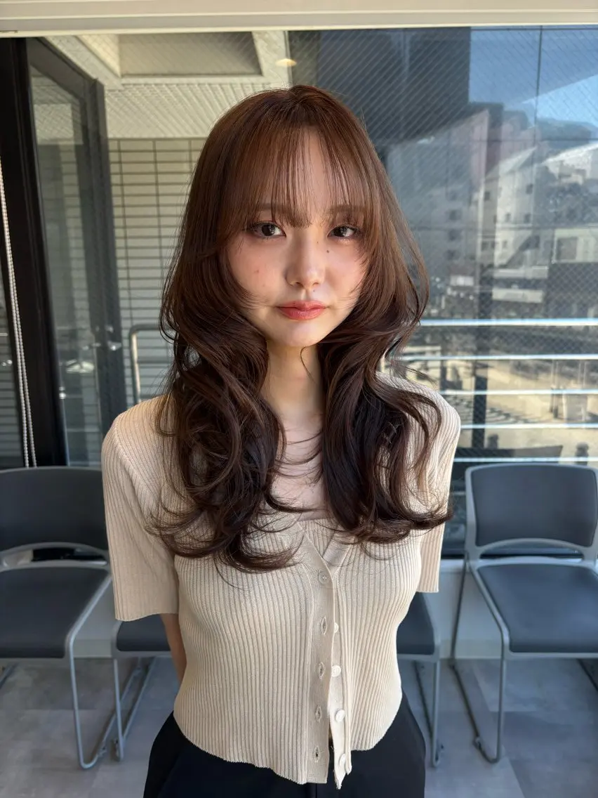 ロング カット ヘアカラー 横田 凜子~yaanのヘアスタイル