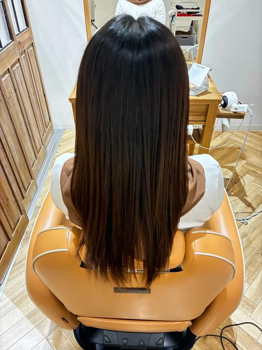 カット 縮毛矯正 おおひなた かのんのヘアスタイル