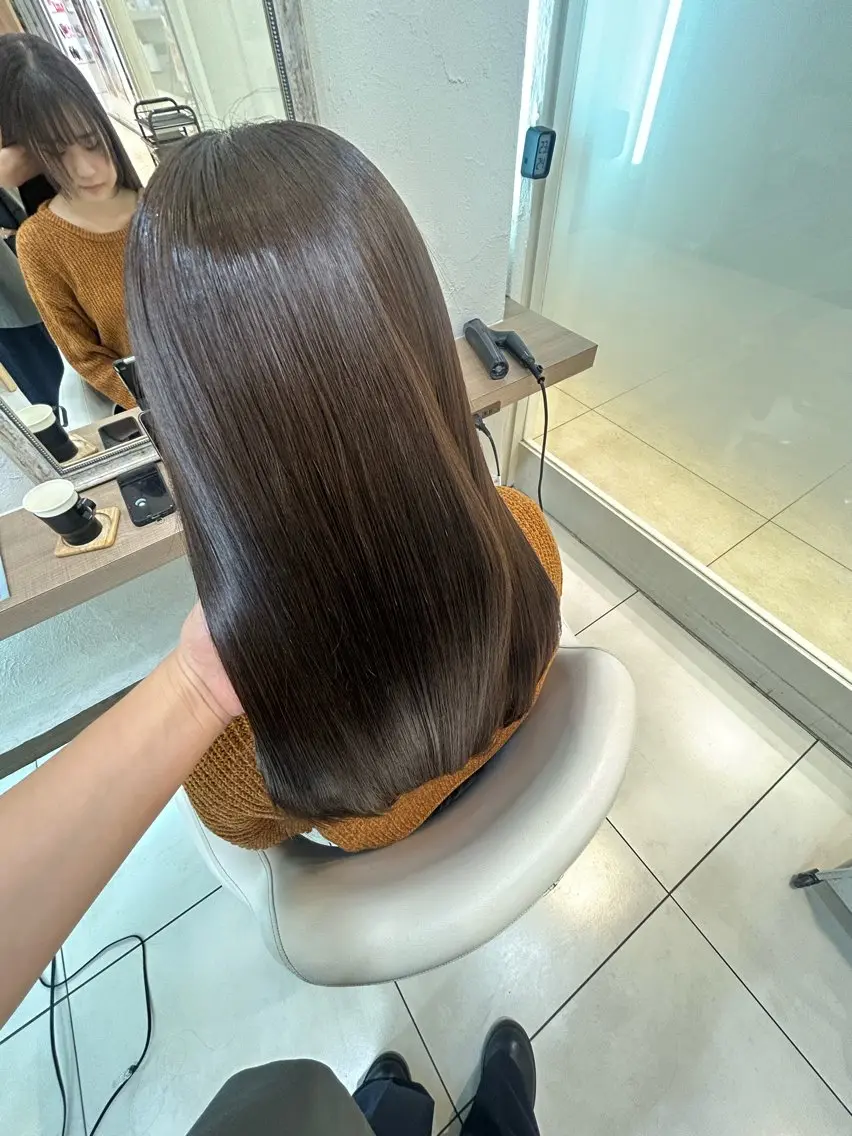 ロング カラー カット ヘアカラー トリートメント 縮毛矯正/髪質改善/ 艶髪ササキナツミのヘアスタイル