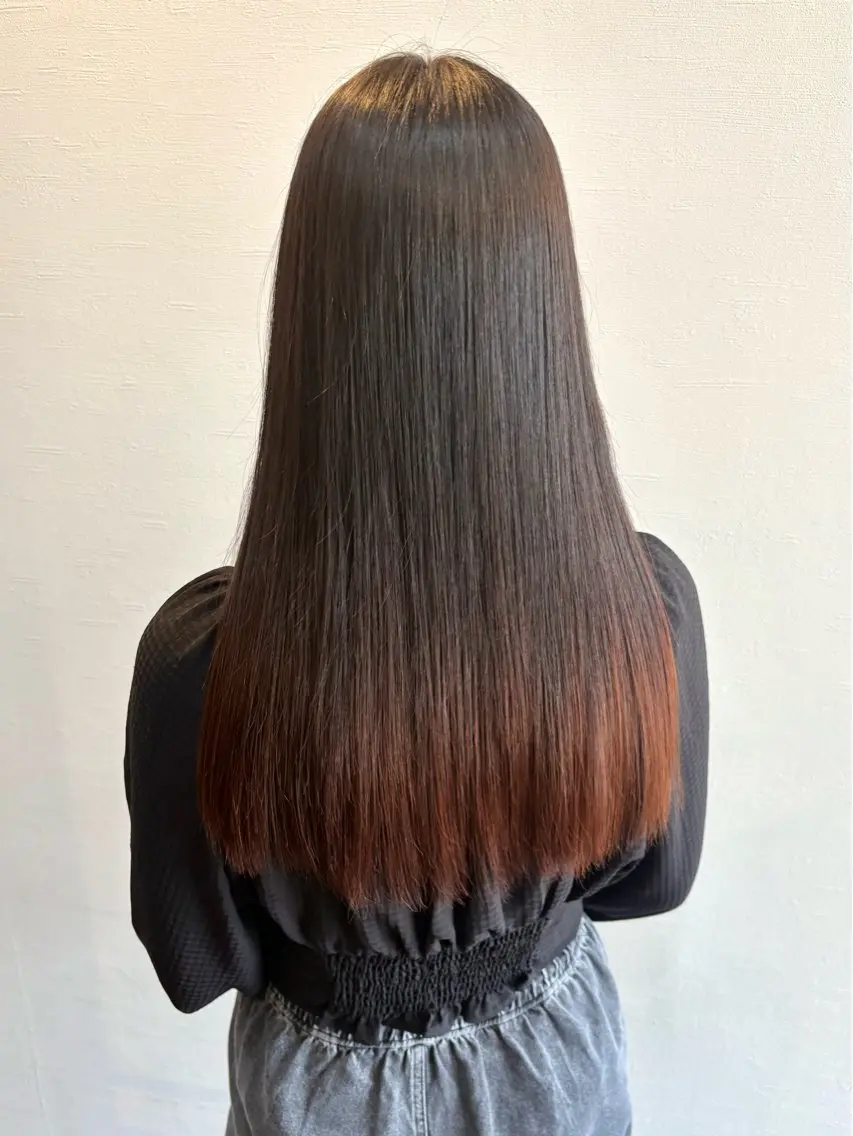 セミロング パーマ 縮毛矯正 トリートメント カット 縮毛矯正 トリートメント 𝘒𝘺𝘰𝘬𝘢 🌿のヘアスタイル