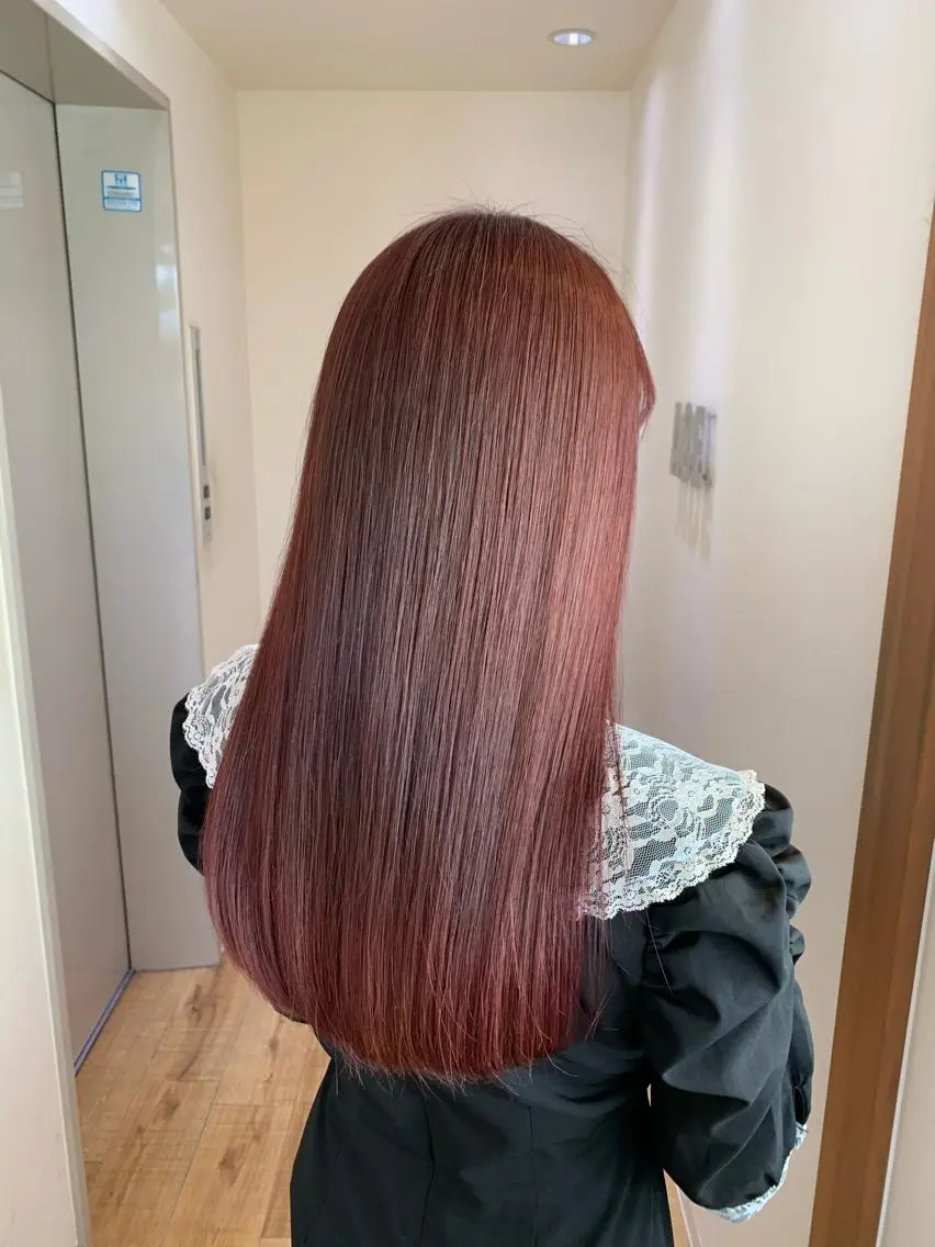❤️minimo限定❤️カット+ケア縮毛矯正+イルミナカラー+ハホニコトリートメントの写真