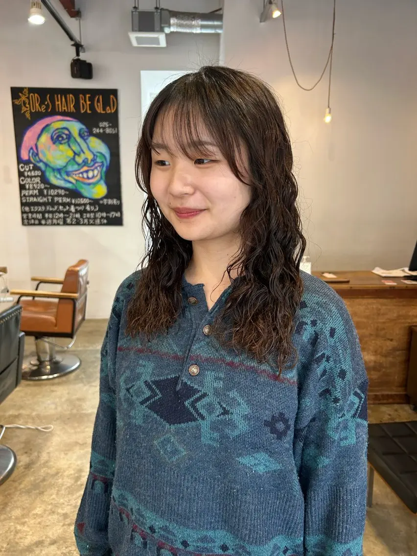 パーマ ORe'S HAIR BE　GLaDまなみのヘアスタイル