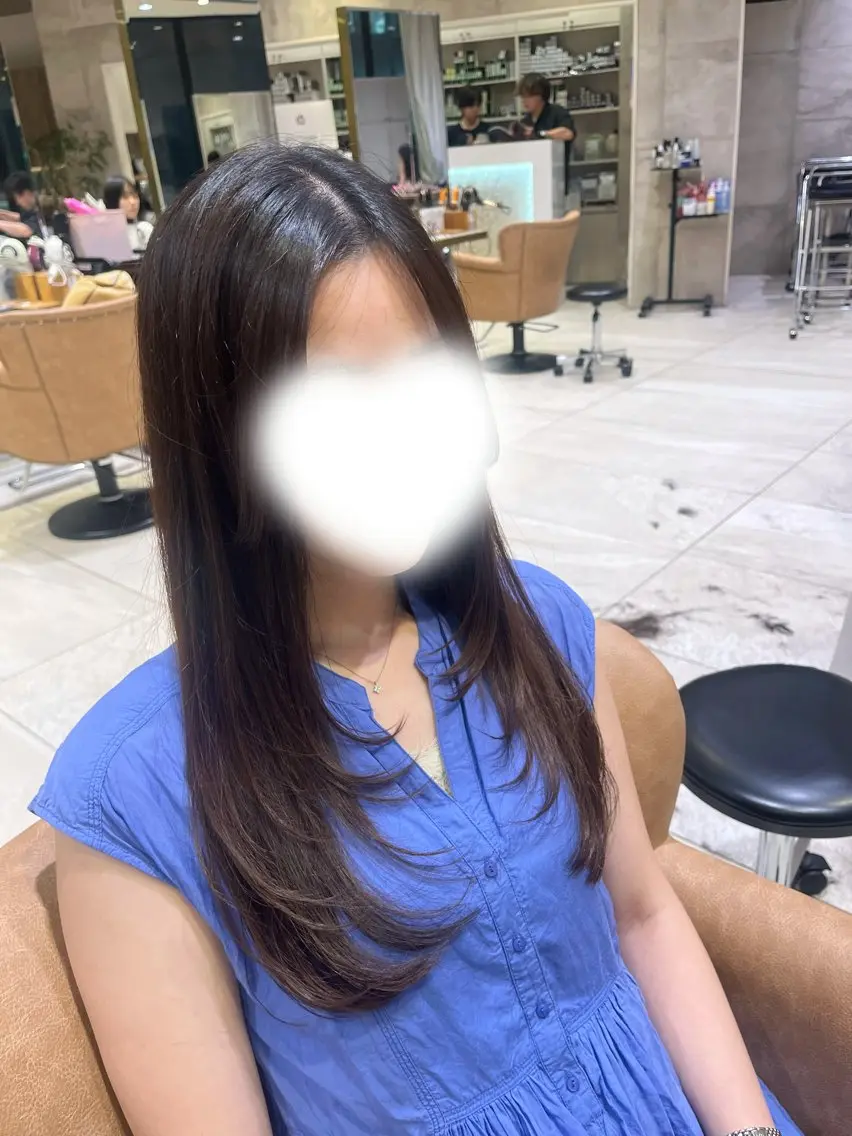 ロング ボブ／レイヤーモデル 募集中🫧ゆい🌼のヘアスタイル