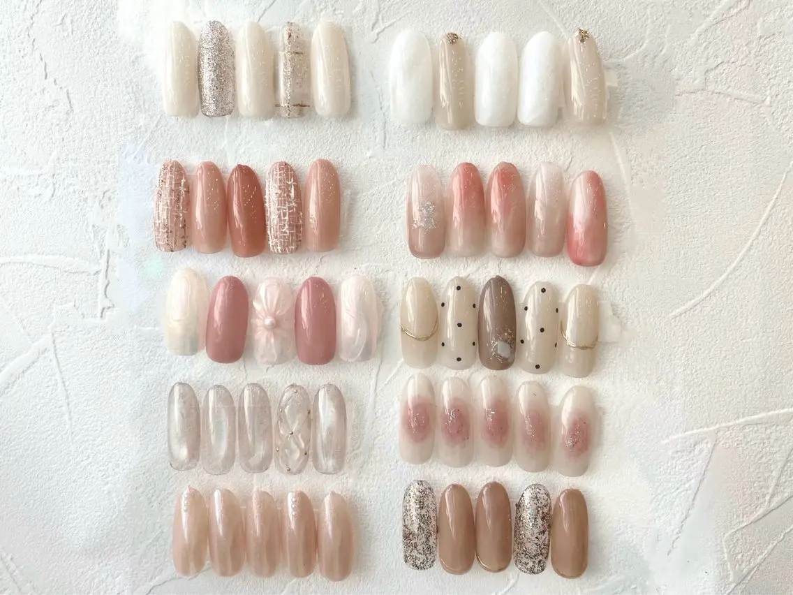 《オフ有🌺》定額シンプル/オフィス/ワンホンデザイン🌸 パラジェル使用/長さだしの写真