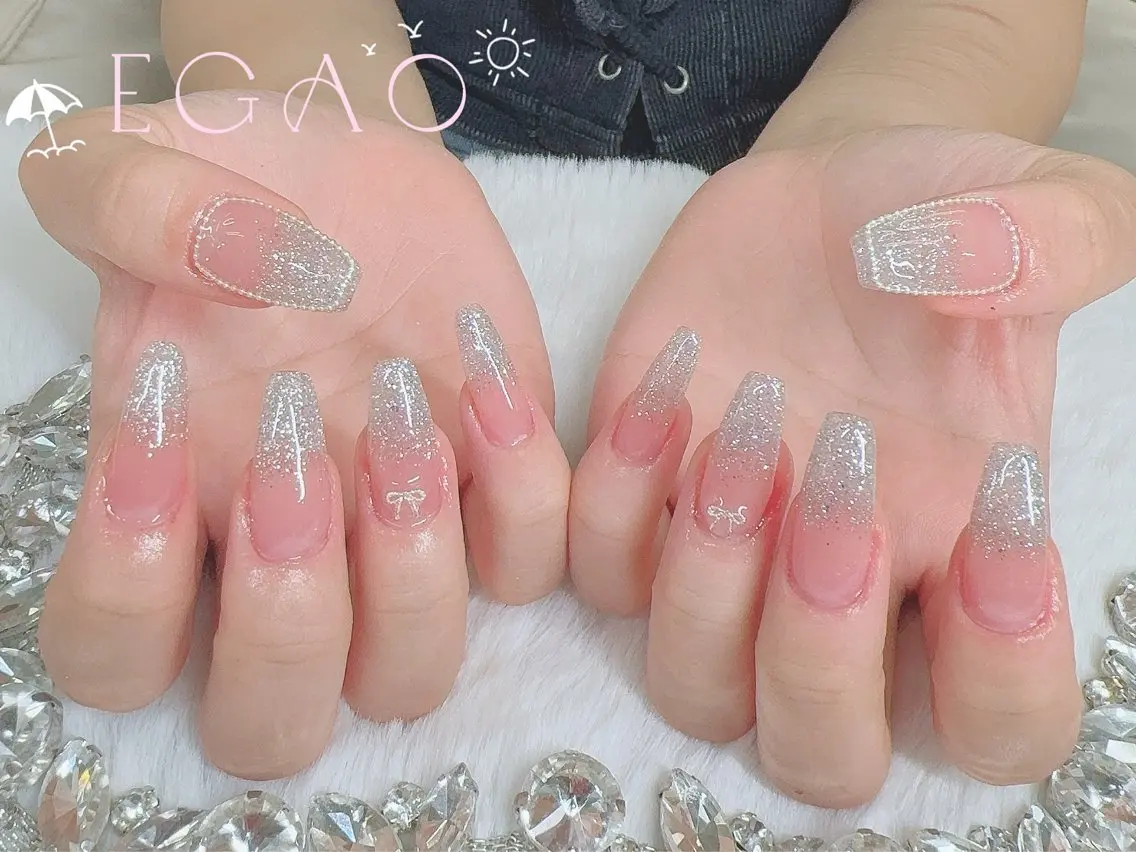 ネイル アートネイル フットネイル フレンチネイル ジェルネイル グラデーション ハンドネイル EGAO NAIL 錦糸町店のネイルデザイン