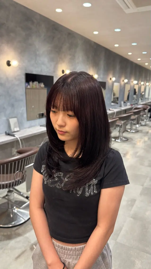 ロング カラー ヘアカラー 清水 菜々子のヘアスタイル