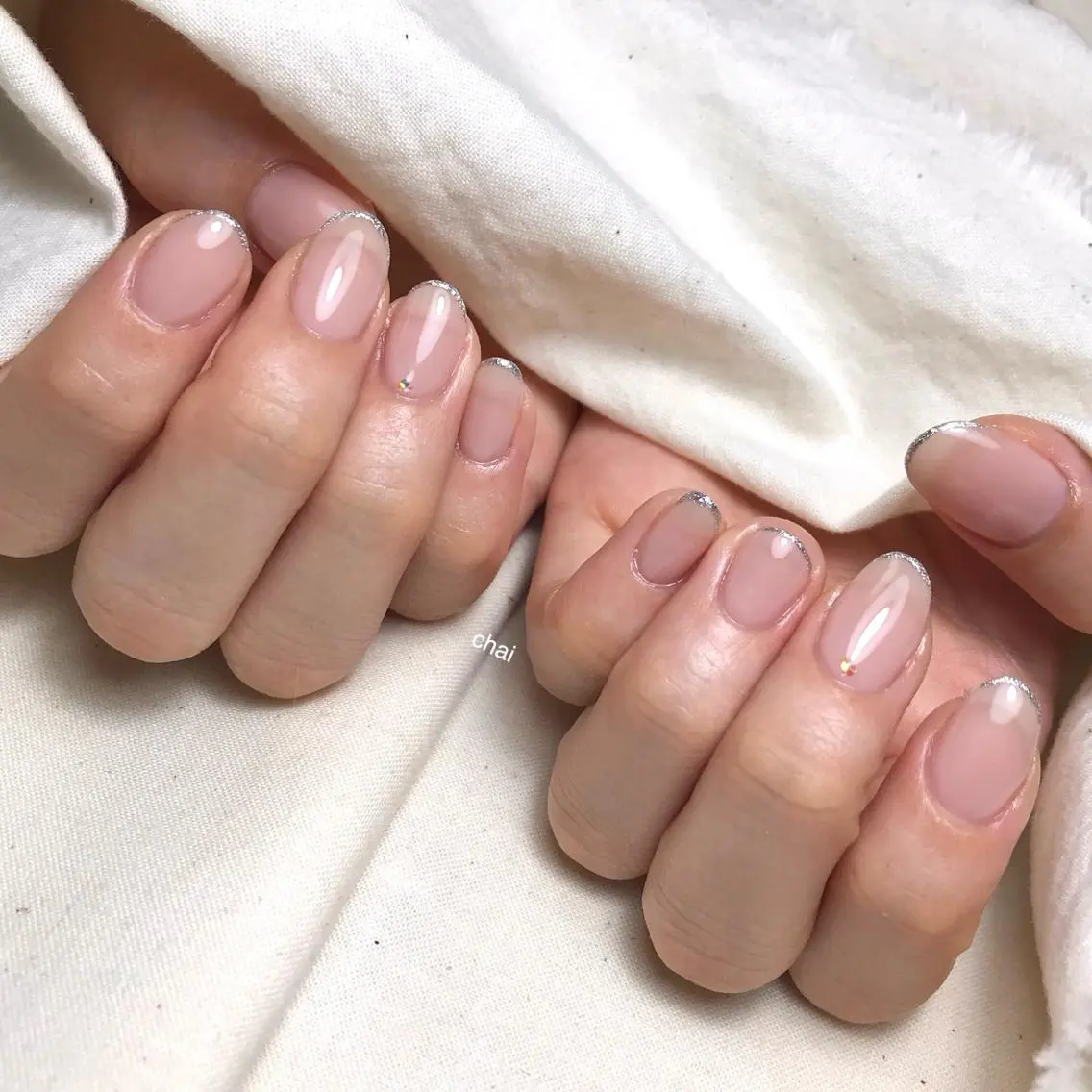 ネイル ストーンネイル ハンドネイル chai nail _ai📍鶴橋/桃谷のネイルデザイン
