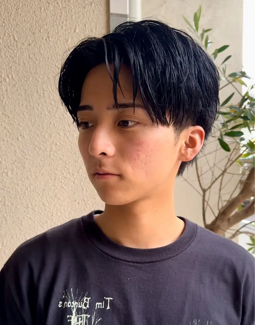 パーマ メンズ センターパート カット パーマ 年間2000名担当◎ パーマ職人/仲原佑樹のヘアスタイル