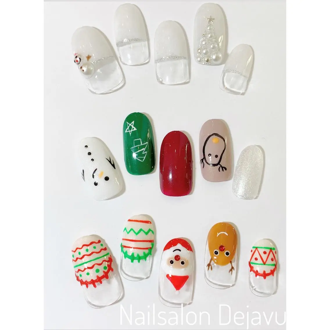 ネイル 冬ネイル クリスマス Nail salon Dejavu 🌿のネイルデザイン