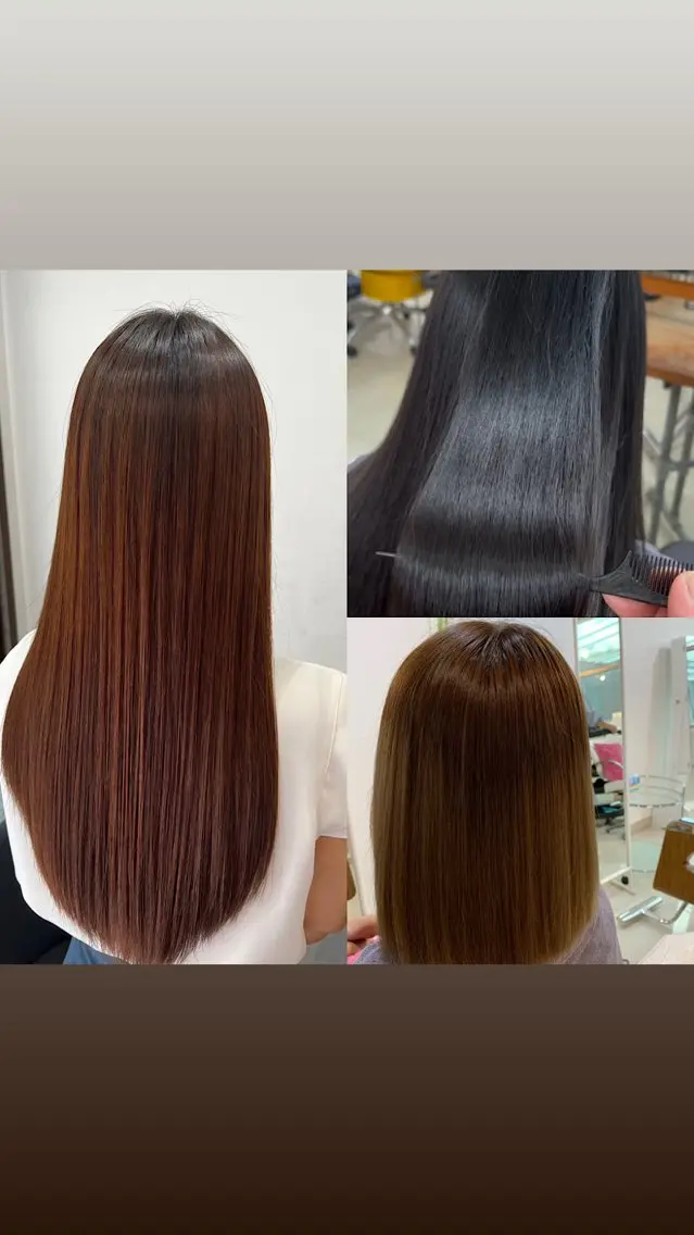 ロング パーマ ストレートパーマ 縮毛矯正 上木 教司のヘアスタイル