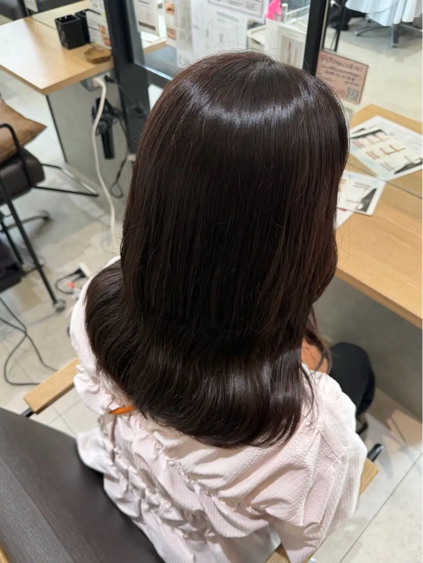ミディアム ヘアカラー トリートメント FUKA🎀🩶 / 韓国風ヘアのヘアスタイル