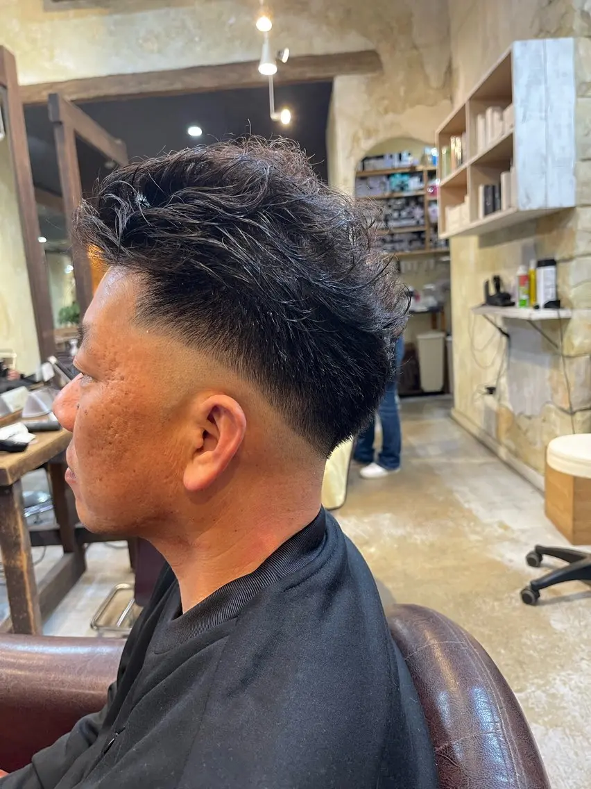 ショート メンズ フェードカット 林 亮太のヘアスタイル
