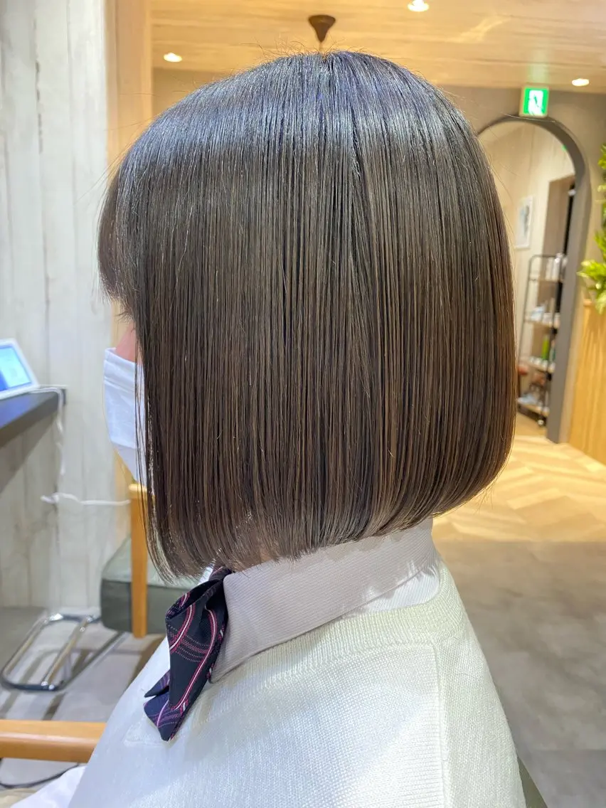 ミディアム ボブ 髪質改善 縮毛矯正 ✨似合わせボブ✨ 縮毛矯正のヘアスタイル