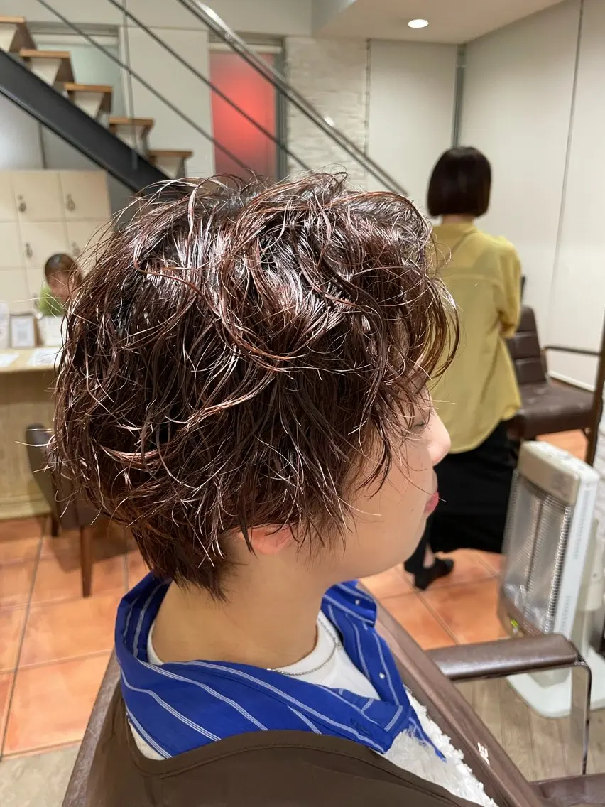 【レディース】ショートスタイル カット+パーマモデルの写真
