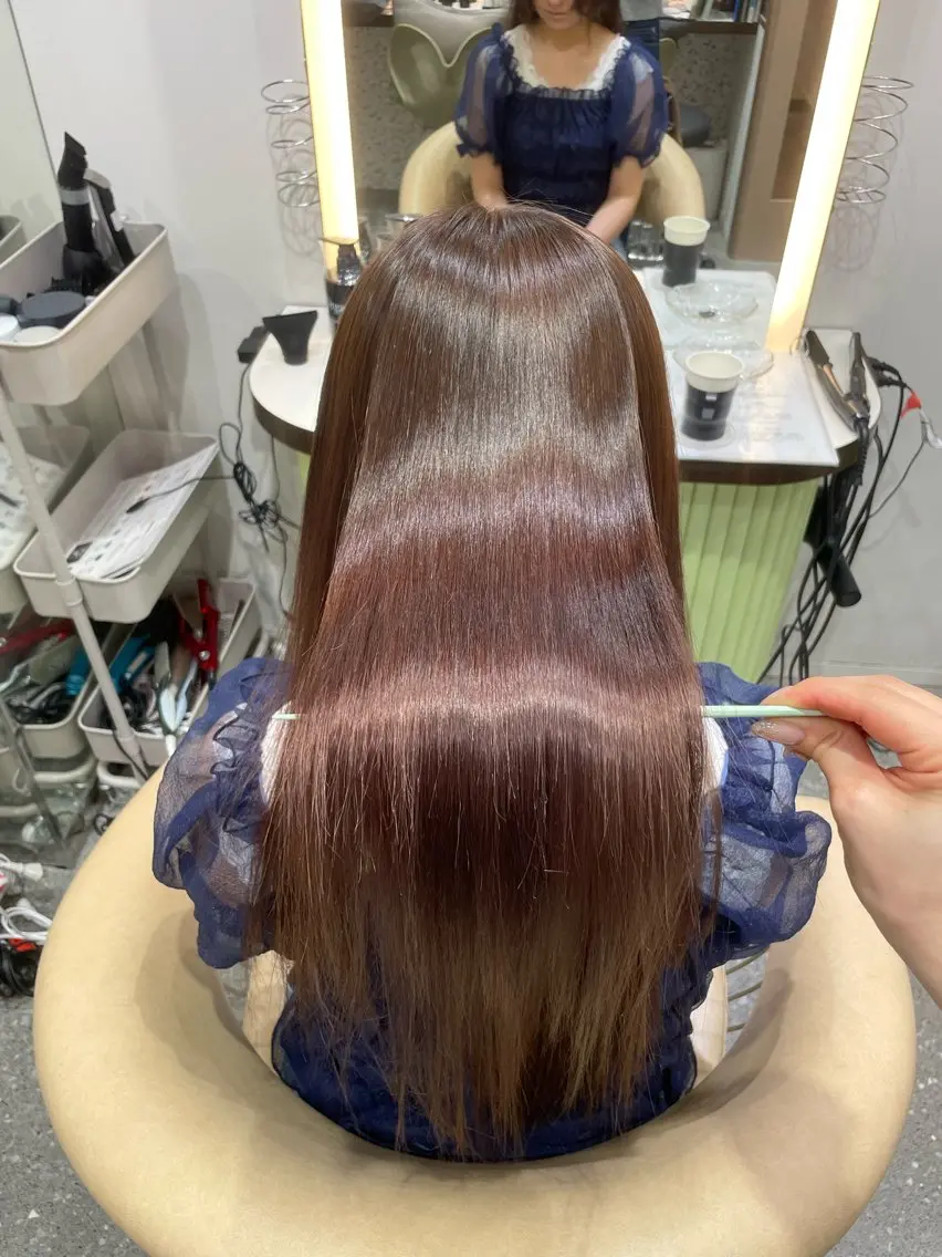 セミロング カラー カット ヘアカラー 縮毛矯正 トリートメント 🐥ボブ/レイヤー 縮毛矯正/halcaのヘアスタイル