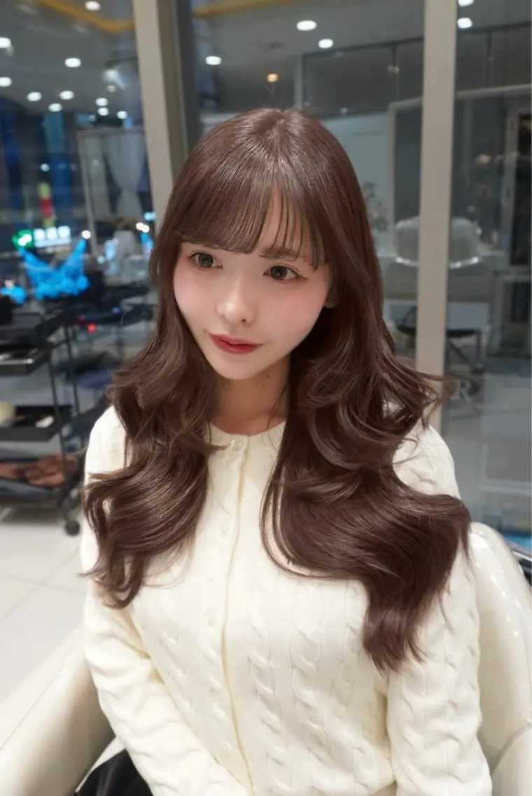 ロング カット ヘアカラー トリートメント ♡大人カワイイ hair♡徳井はやとのヘアスタイル