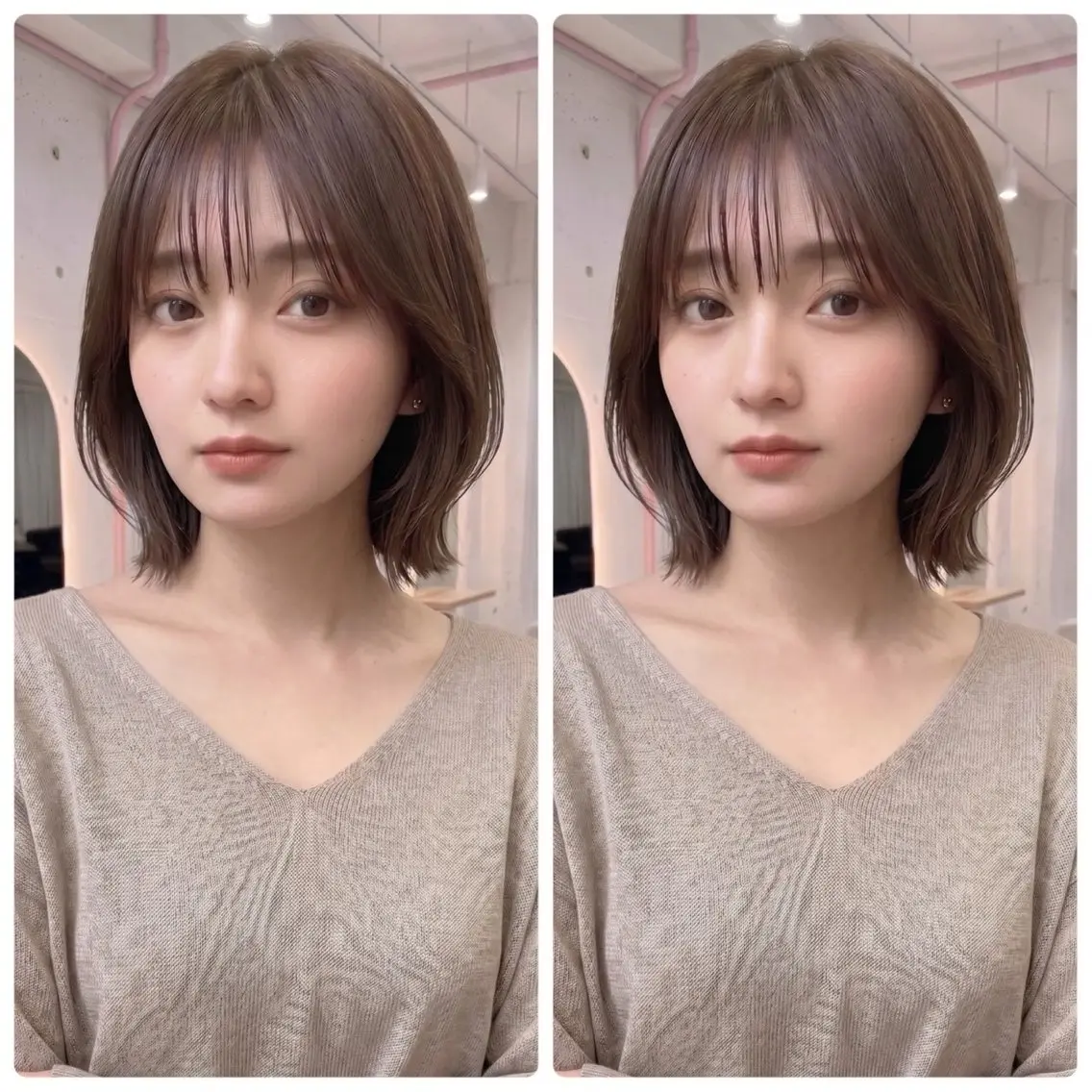 🪞骨格補正ボブ🪞 くびれボブ🤍ななみのヘアスタイル