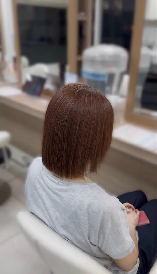 ショート パーマ 縮毛矯正 🎀久野 咲来🎀のヘアスタイル