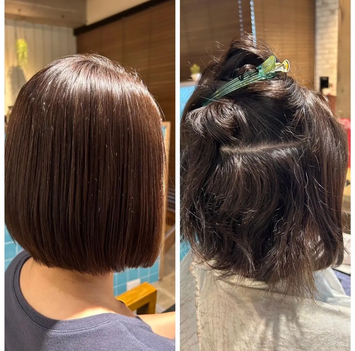 ショート カット 縮毛矯正 トリートメント alushe 岡 陽子のヘアスタイル