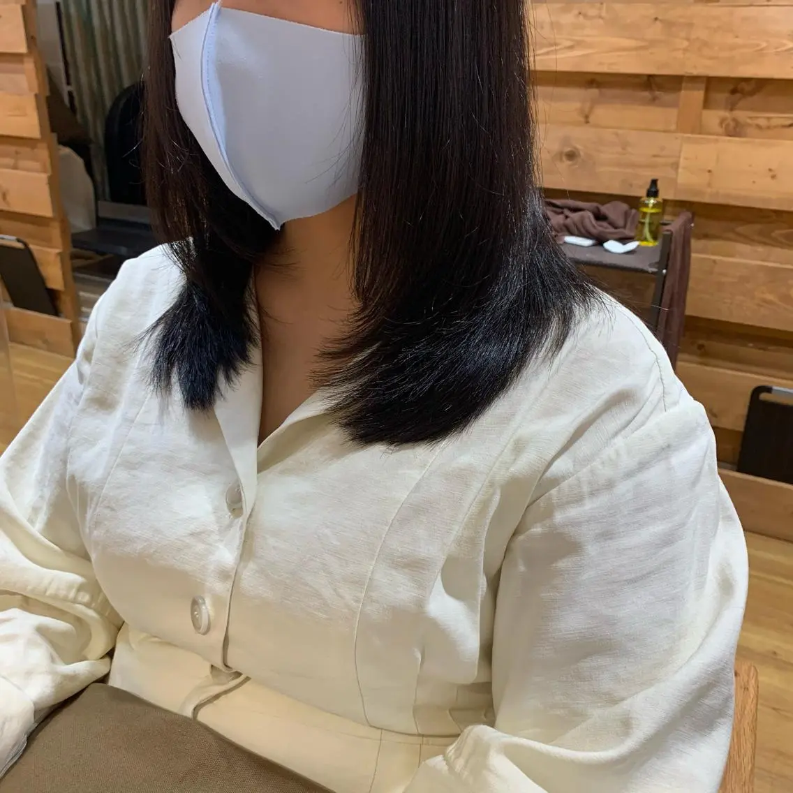 ロング 顔周りカット レイヤーカット little 小濱彰太のヘアスタイル