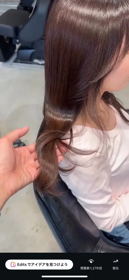セミロング 上村 瑞紀のヘアスタイル