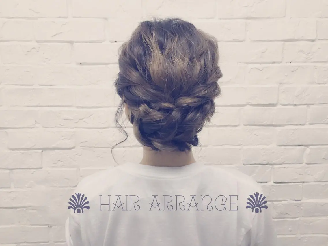 ヘアアレンジ 結婚式・ブライダル 浴衣 salonF 🔸hamaのマツエク・マツパデザイン