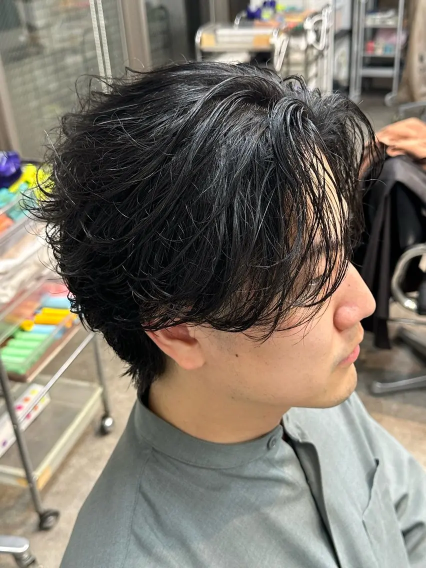パーマ メンズ フェザーパーマ マッシュ メンズパーマ 学生（メンズ向け） メンズツイストパーマ カット パーマ fifth/メンズ ボブ特化/カズのヘアスタイル