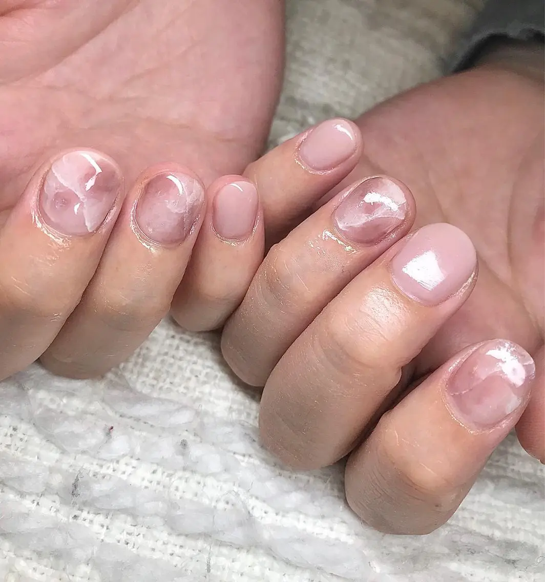 ショート カラー パーマ ヘアアレンジ ネイル マツエク・マツパ el. by Aoのネイルデザイン