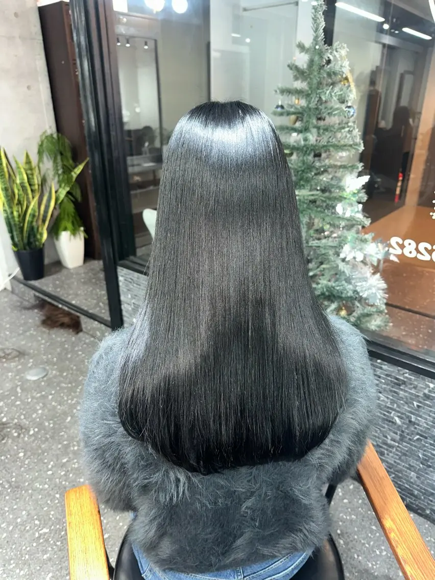 ロング カラー パーマ カット ヘアカラー 縮毛矯正 トリートメント 髪質改善⭐️縮毛矯正 中野⭐️Rinaのヘアスタイル