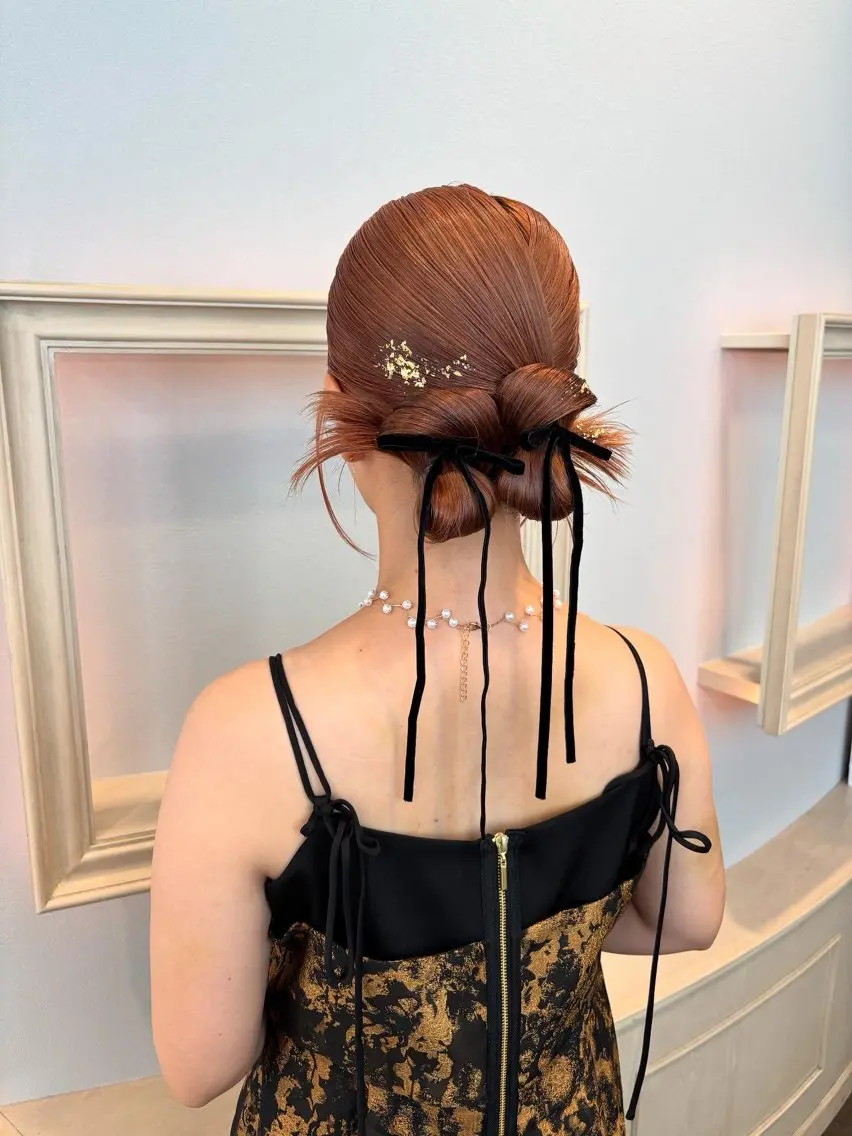 ヘアアレンジ 成人式 卒業式のヘアスタイル ヘアセット サソウ ユリエ🥥のヘアスタイル