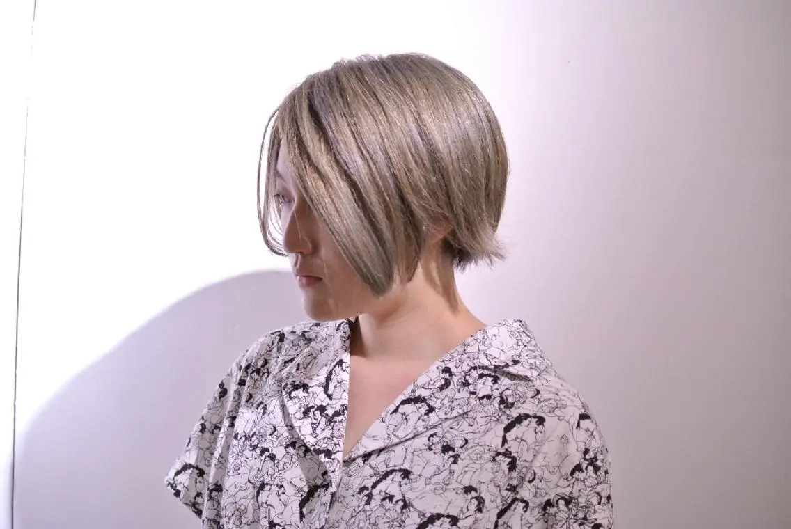 ショート カラー ショートボブ ハイトーンカラー ボブ ショートヘア 樋口 千尋のヘアスタイル