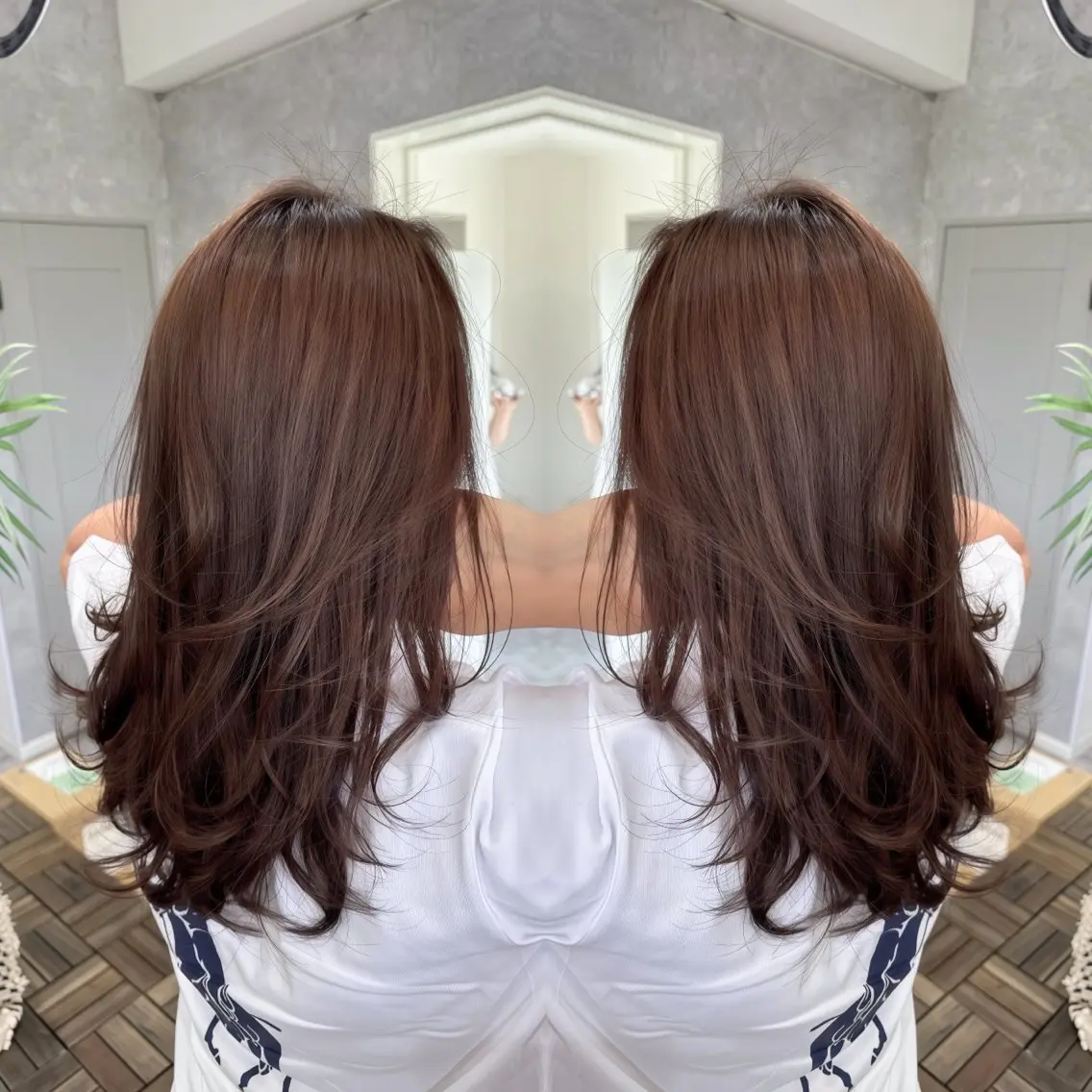 ロング カラー カット ヘアカラー トリートメント 💎レイヤーカット× 髪質改善💎後藤陸のヘアスタイル