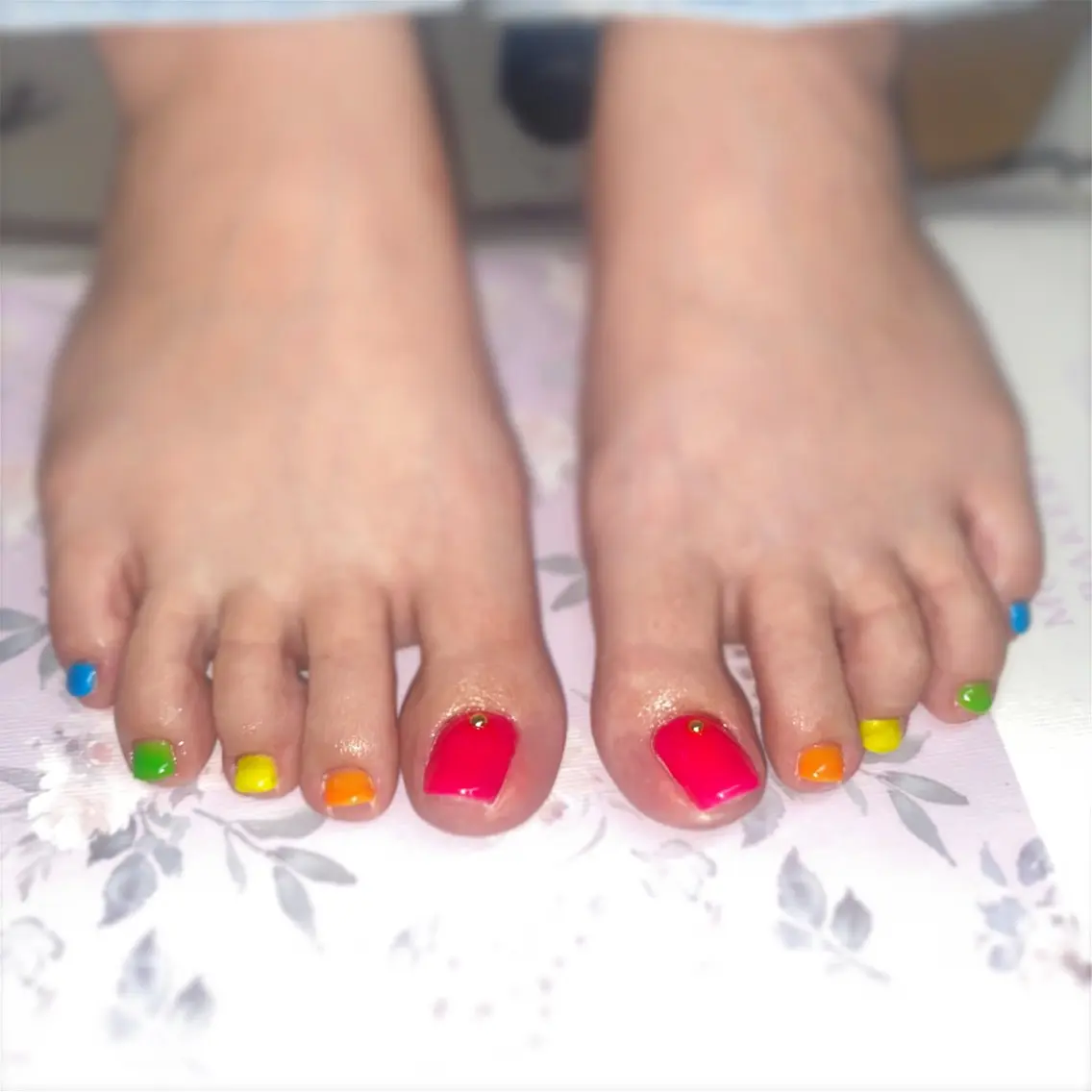 フットネイルシンプルの写真